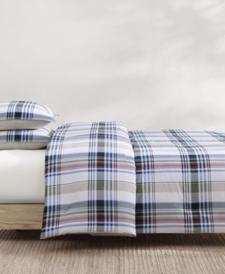 Waterbury Plaid Cotton 3-Pc. Comforter Set, King