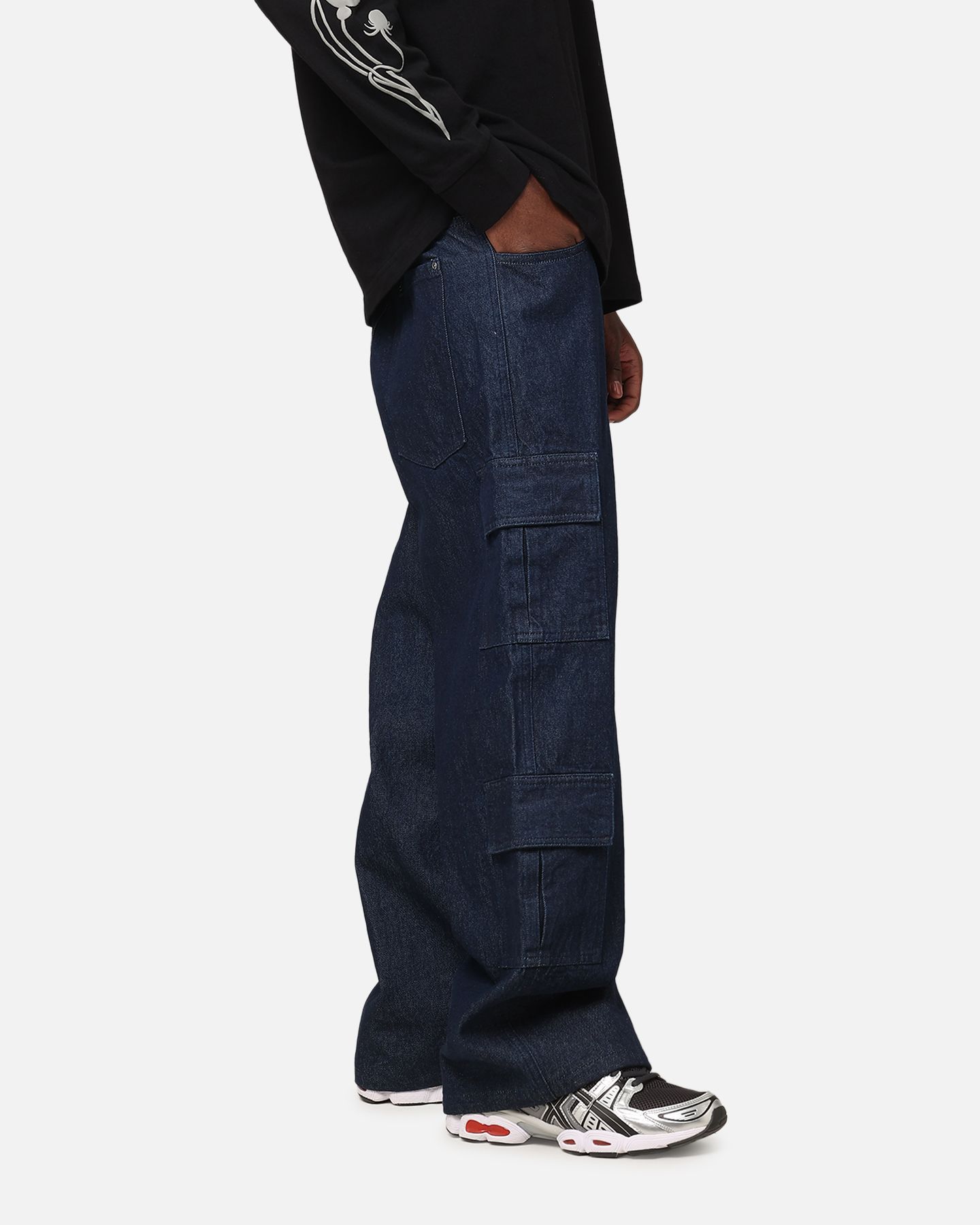 Мужские джинсы CARRE Baggy Cargo, цвет: Индиго джинсовый — фото 4