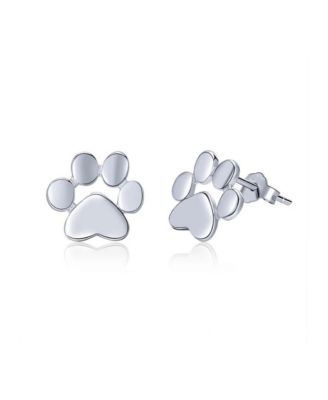 GoldenPaw Paw Print Stud Earrings for Pet Lovers