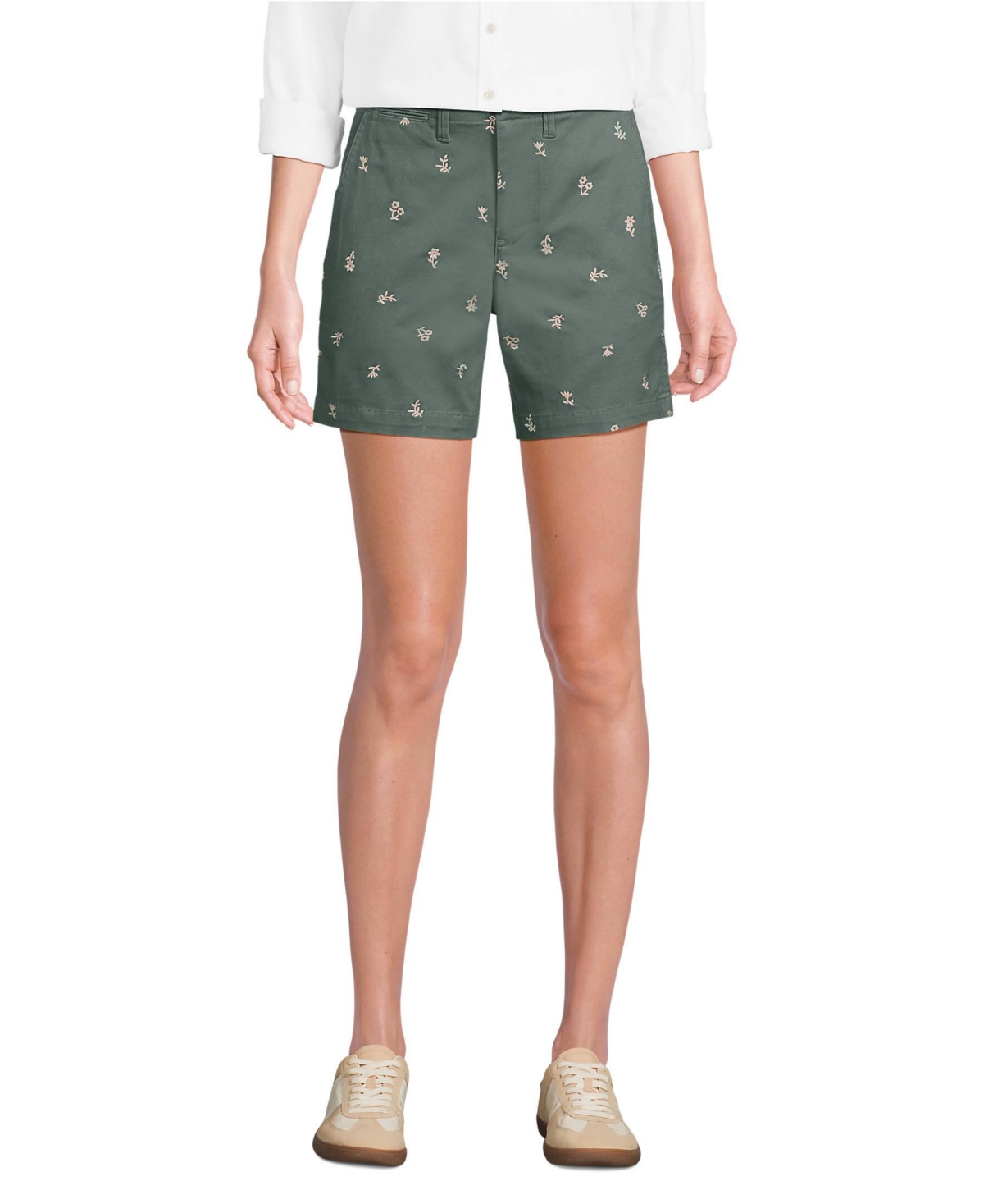 Women's Classic 7&#x22; Chino Shorts - Spruce scattered floral