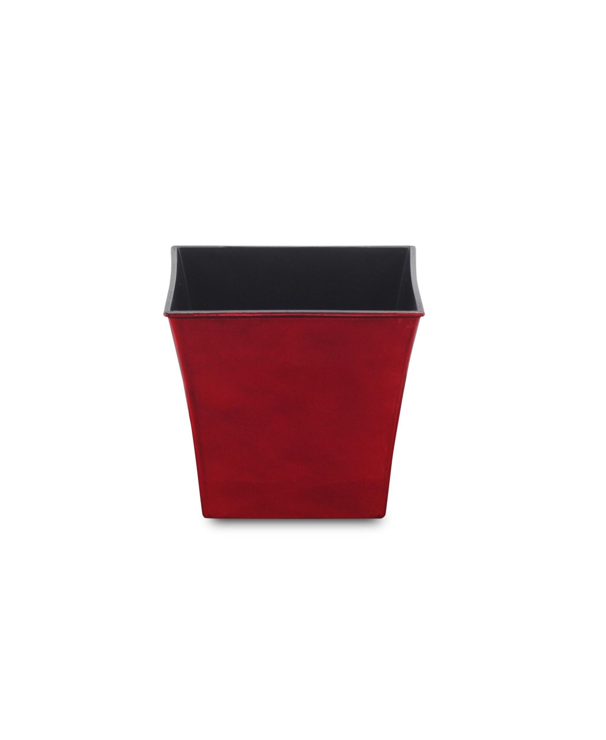 Round Plastic Planter Pot for Indoor and Outdoor Garden Use - Silver