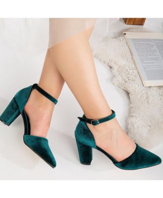 Gisele Closed Toe High Block Heels