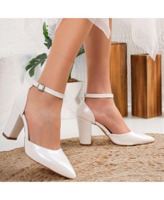 Gisele Closed Toe High Block Heels