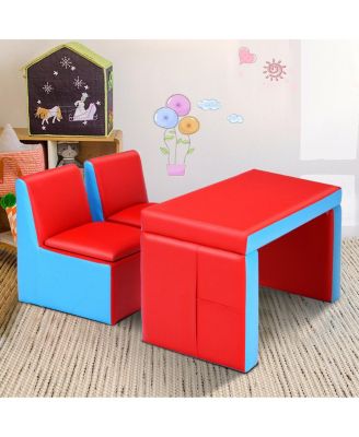 Multi-functional Kids Sofa Table Chair Set