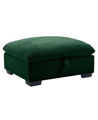 Corduroy Fabric Ottoman Footrest Comfortable, Durable, and Versatile for Living Room or Bedroom