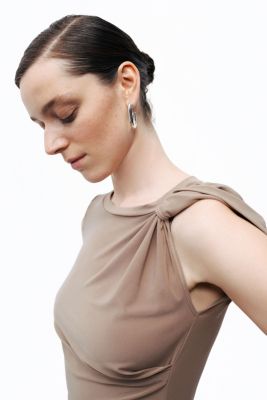 Women's Crop Top with Twisted Detail