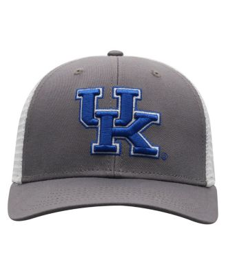 Men's Gray/White Kentucky Wildcats Victory Baseline Trucker Adjustable Hat