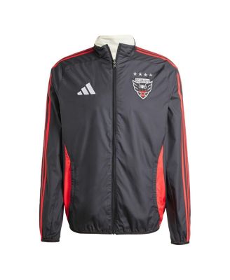 adidas - Men's Black/White D.C. United 2025 Anthem Reversible Full-Zip Jacket