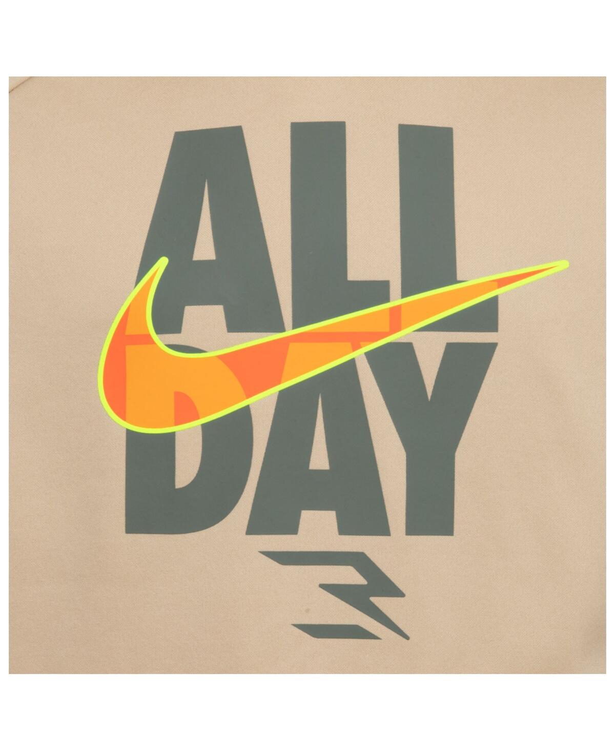Nike Big Boys And Girls 3brand By Russell Wilson Tan All-day Performance Pullover Hoodie In Tan
