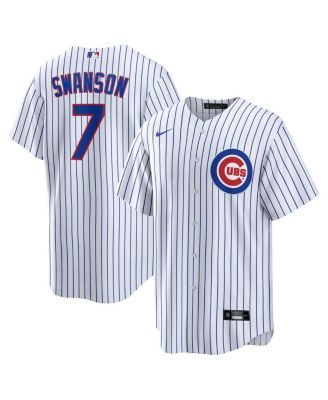 Nike - Men's Dansby Swanson White Chicago Cubs Replica Player Jersey