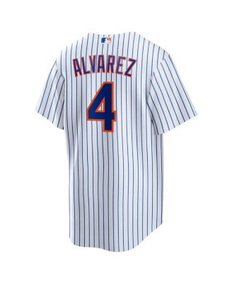 Men's Francisco Alvarez White New York Mets Replica Player Jersey