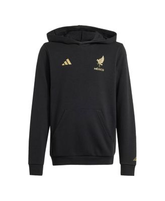 adidas - Big Boys and Girls Black Mexico National Team 2025 Third Jersey DNA Pullover Hoodie