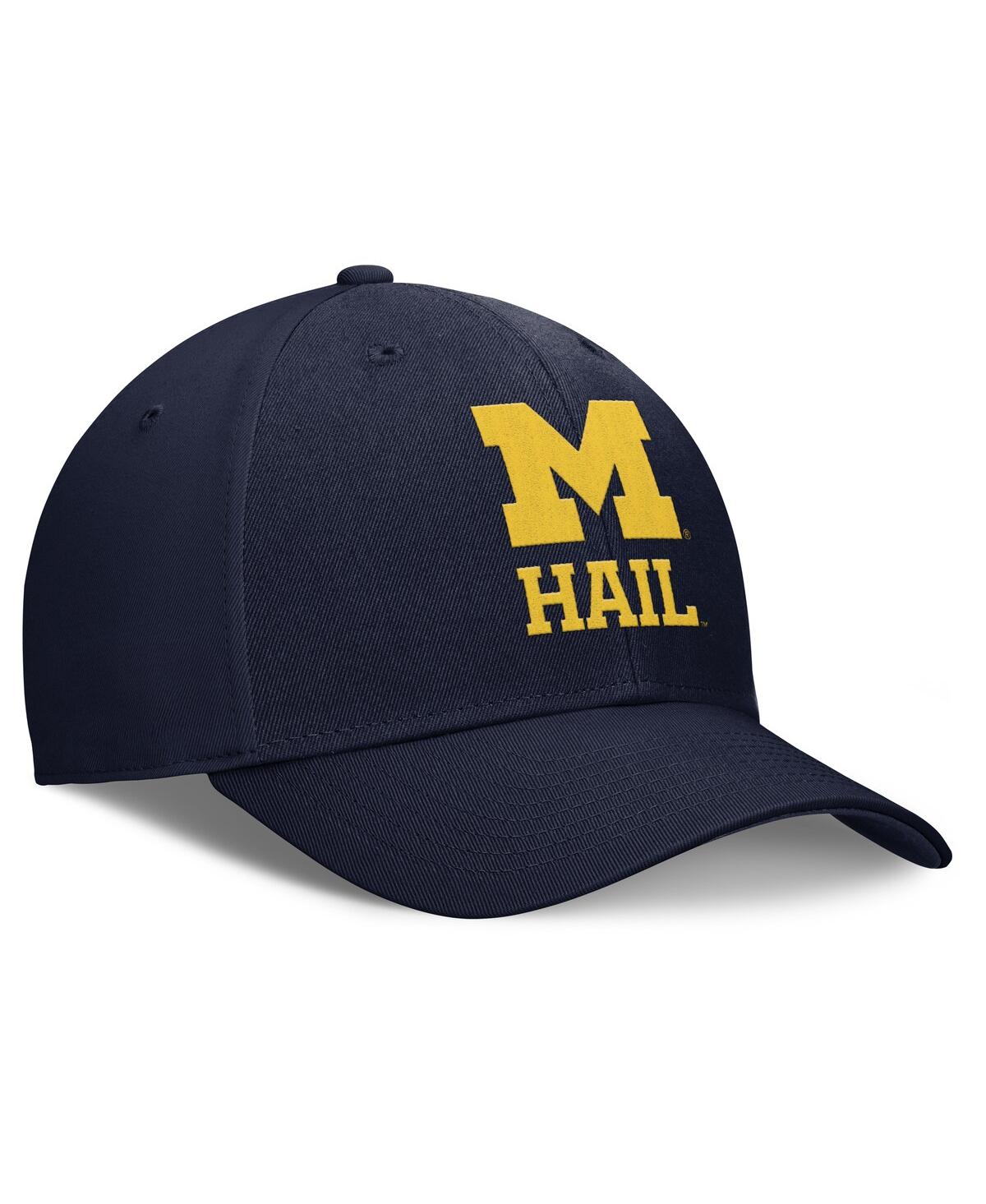JORDAN MEN'S NAVY MICHIGAN WOLVERINES PERFORMANCE CLUB ADJUSTABLE HAT 