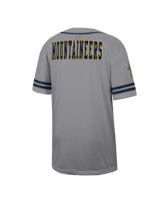 Men's Gray West Virginia Mountaineers Free Spirited Baseball Jersey