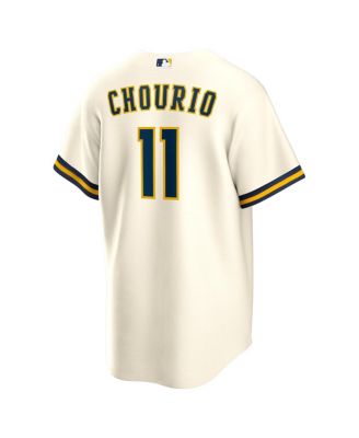 Men's Jackson Chourio Cream Milwaukee Brewers Home Replica Jersey