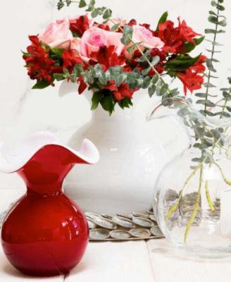 Hibiscus Medium Fluted Vase