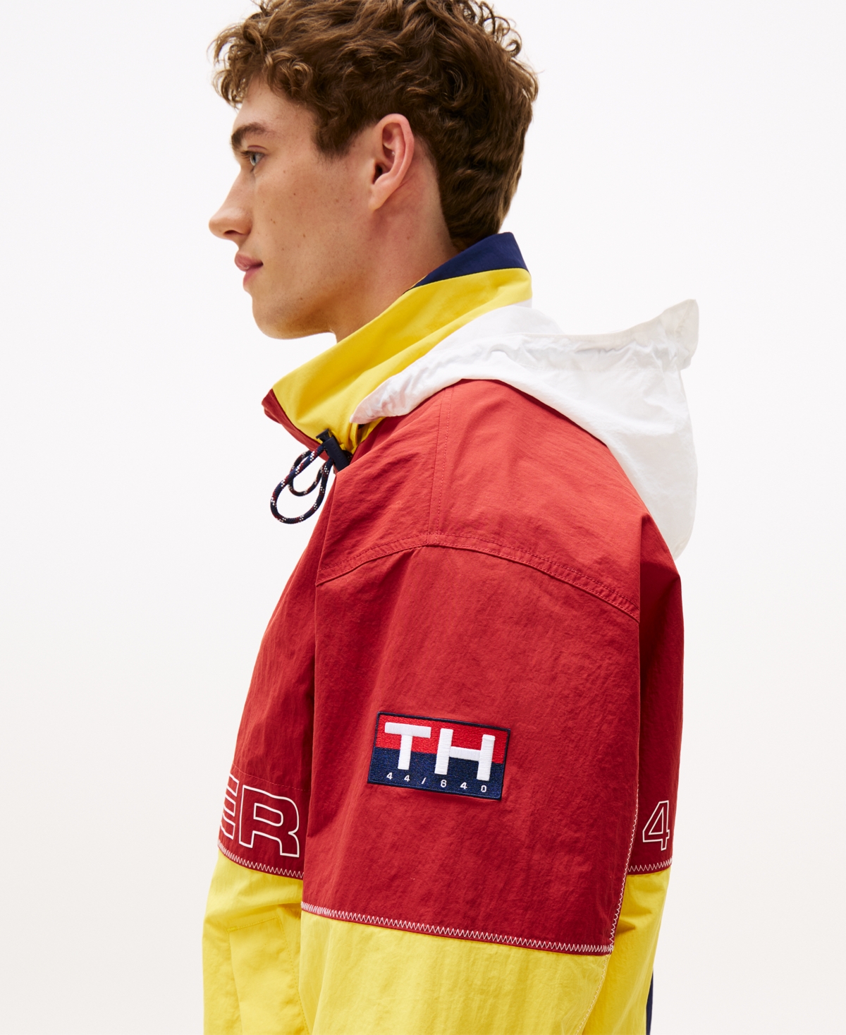 TOMMY HILFIGER MEN'S LONG SLEEVE COLORBLOCKED SAILING JACKET 