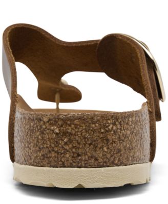 Women's Gizeh Big Buckle Oiled Leather Sandals from Finish Line
