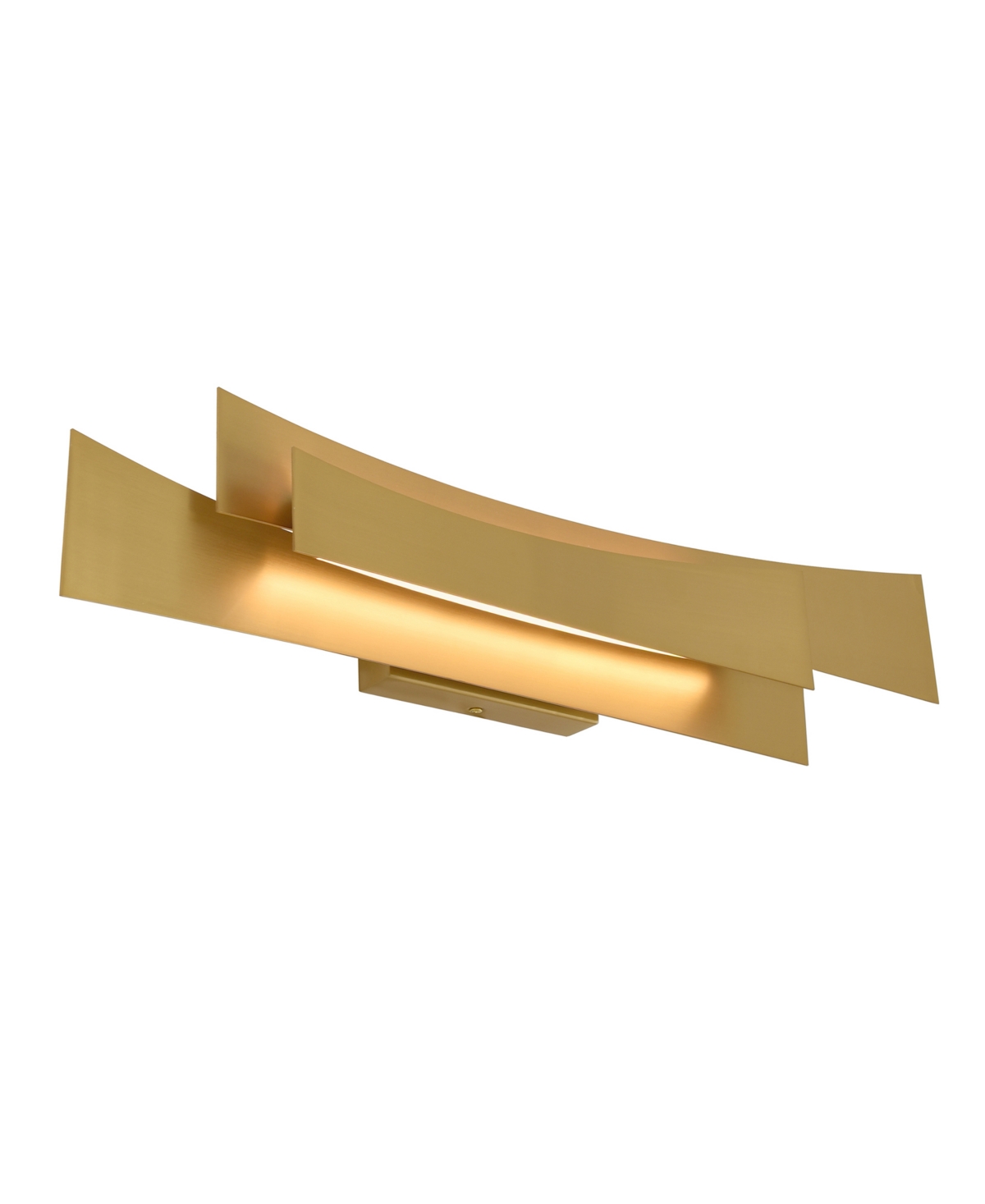 Shop Cwi Lighting 5.20" Metal Candora Integrated Led Vanity Light In Brass