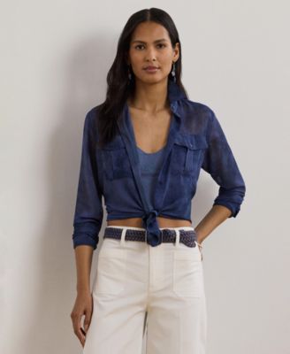 Lauren Ralph Lauren - Women's Classic-Fit Print Chiffon Shirt
