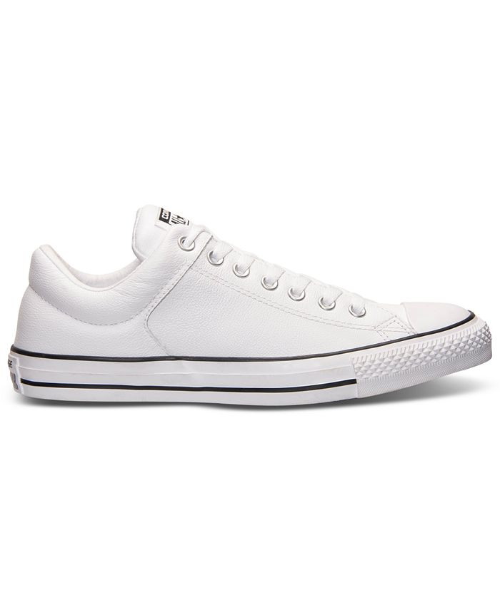Converse Men's Chuck Taylor High Street Leather Casual Sneakers from ...