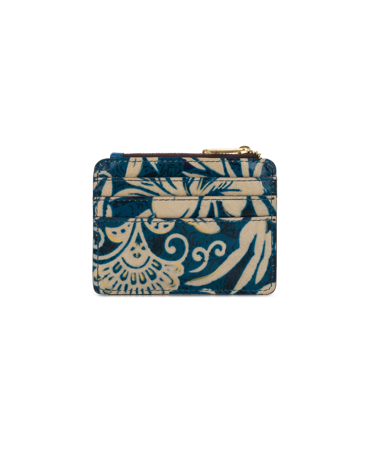 PATRICIA NASH CASSIS ID SMALL PRINTED LEATHER WALLET 