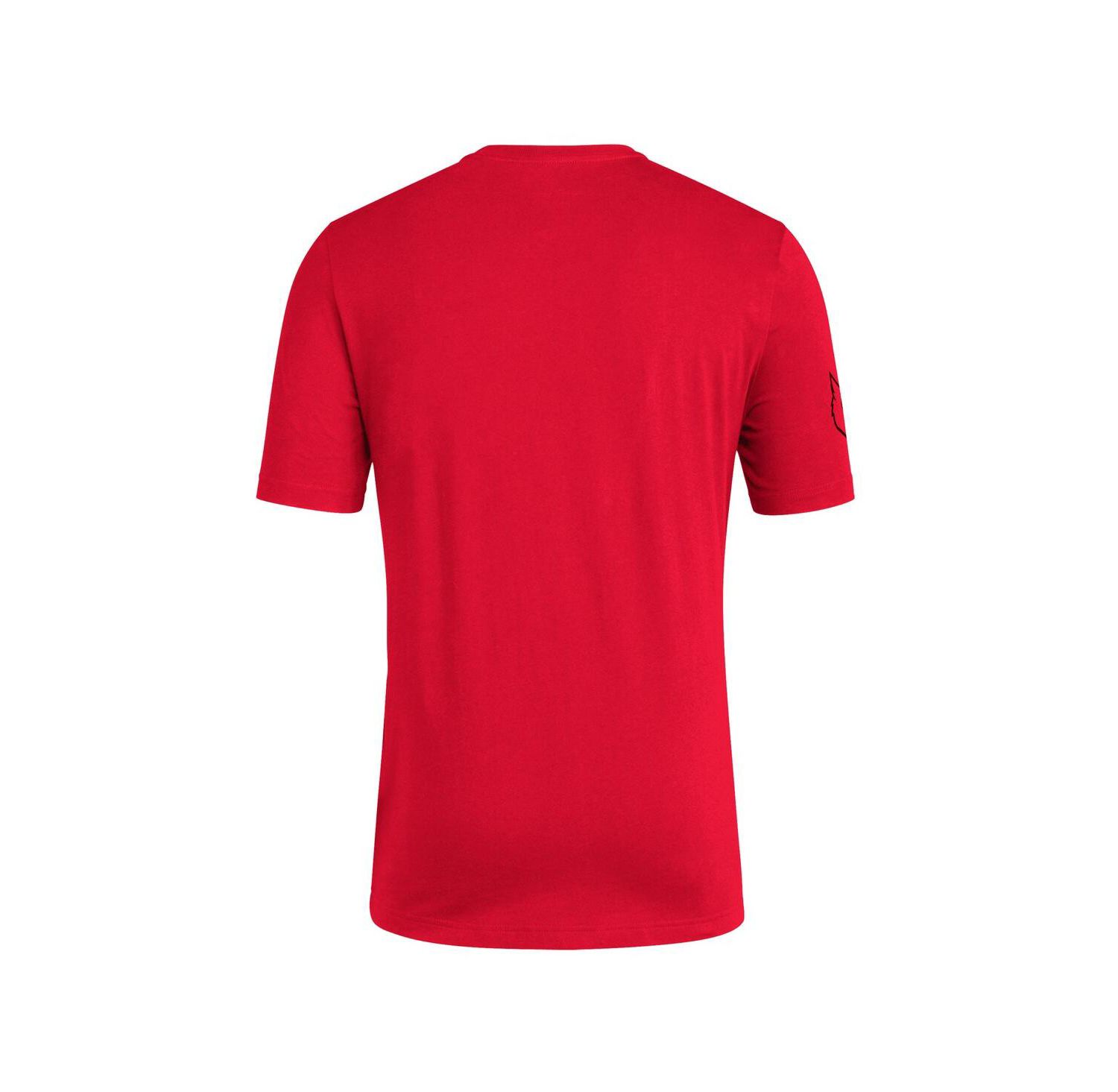 Men's Red Louisville Cardinals Fresh Wordmark T-Shirt