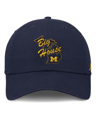 Men's&nbsp;Navy Michigan Wolverines Performance Club Swoosh Adjustable Hat