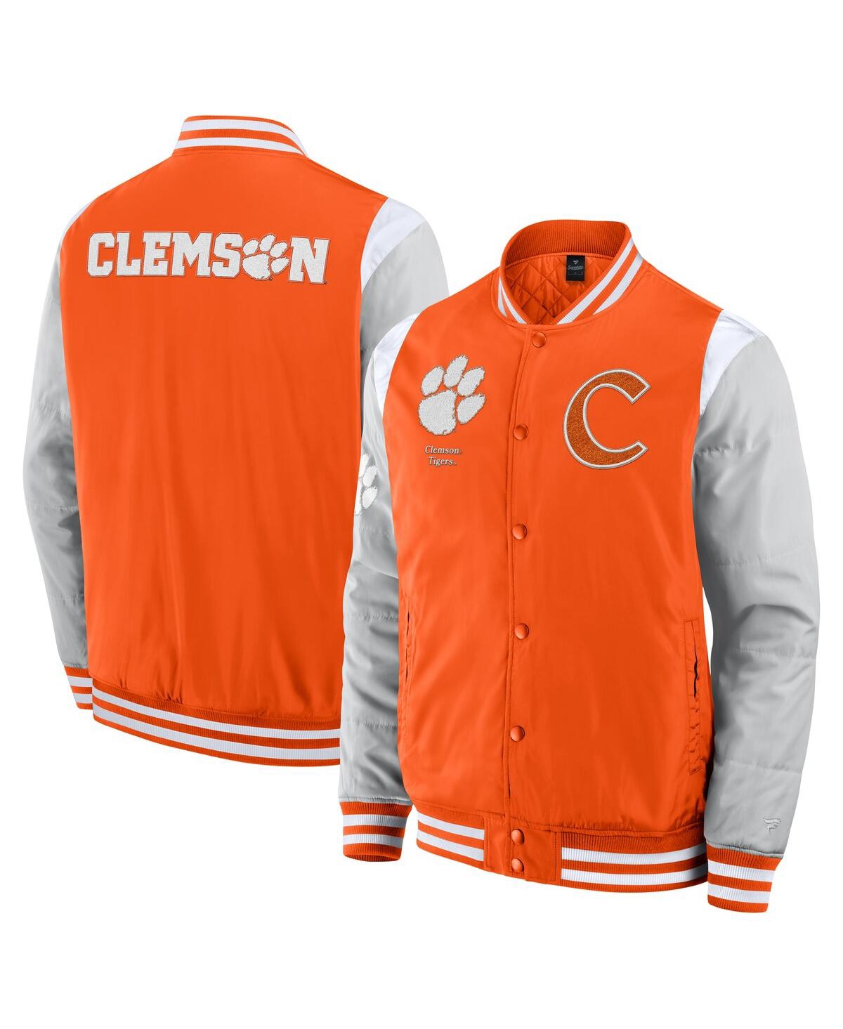 Fanatics Men's Orange Clemson Tigers Elements Elite Full-snap Jacket In Orange
