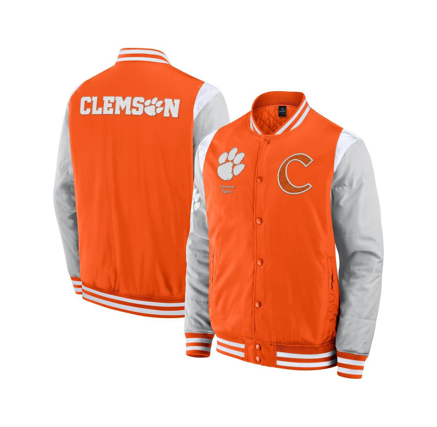 Men's Orange Clemson Tigers Elements Elite Full-Snap Jacket