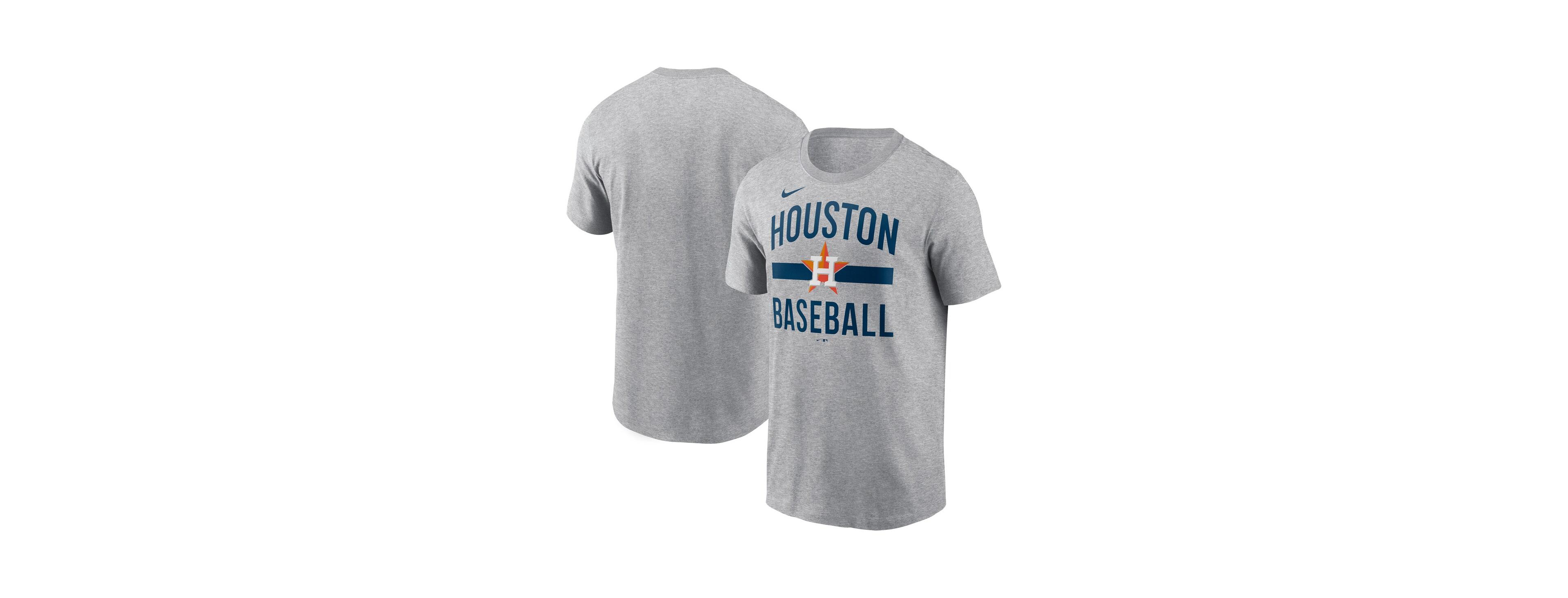 Nike Men's Heather Gray Houston Astros Arched T-Shirt