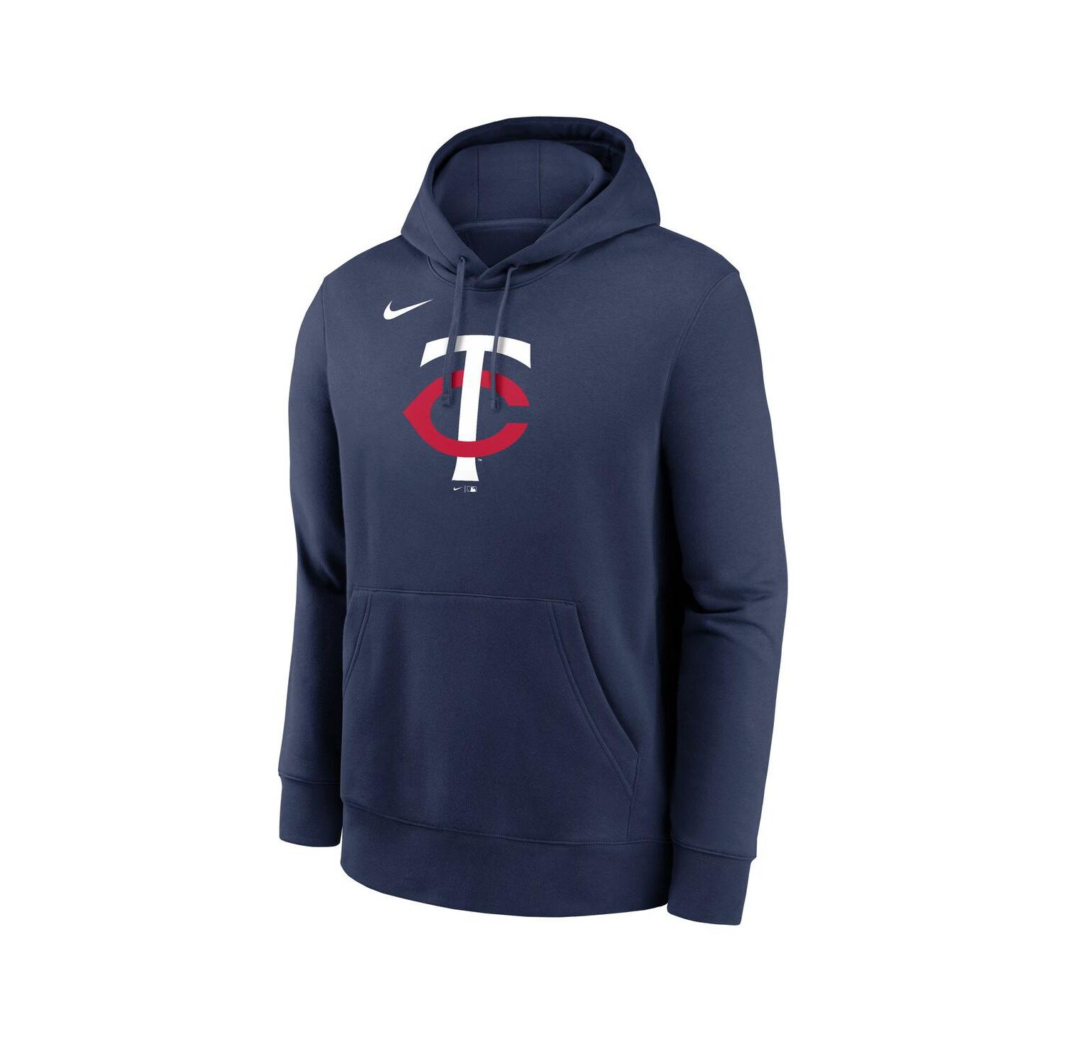 Men's Navy Minnesota Twins Logo Club Fleece Pullover Hoodie