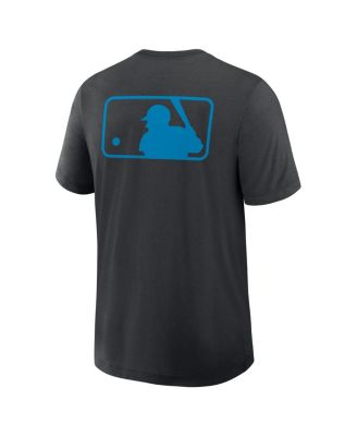Men's Black Miami Marlins Authentic Collection Early Work Tri-Blend Performance T-Shirt