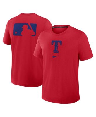 Nike - Men's Red Texas Rangers Authentic Collection Early Work Tri-Blend Performance T-Shirt