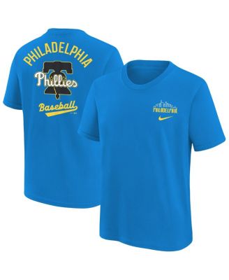 Nike - Big Boys and Girls Blue Philadelphia Phillies City Connect T-Shirt
