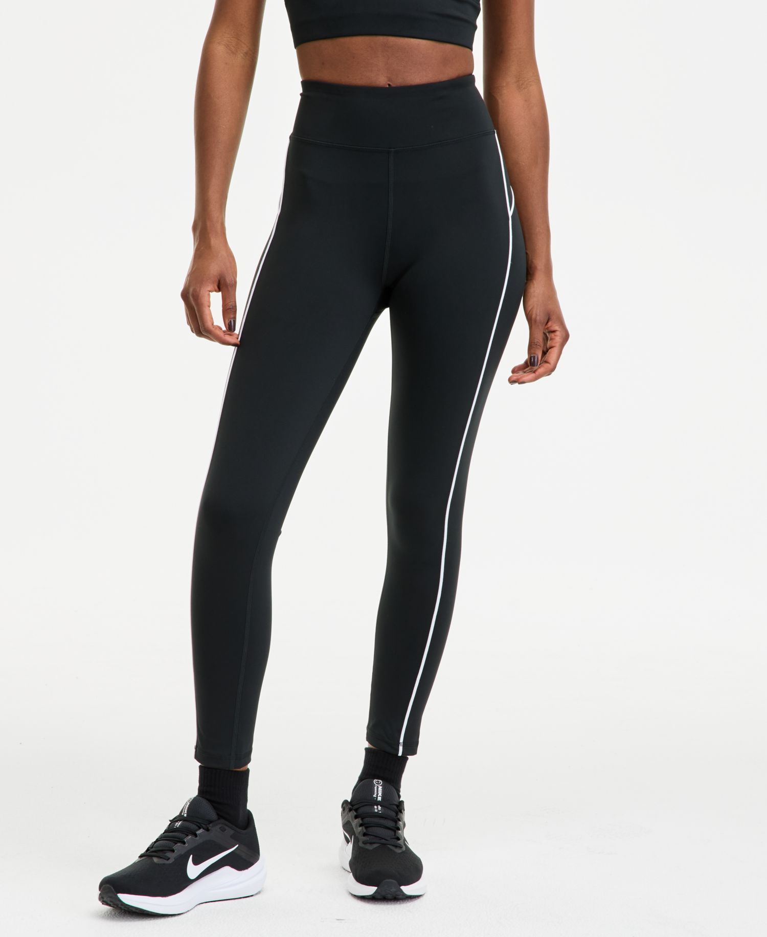 Women's Piped 7/8-Length Compression Leggings