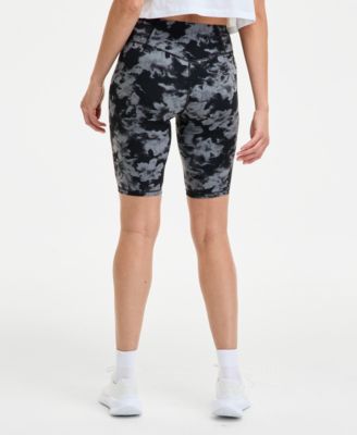 Women's Abstract-Print Soft Bike Shorts, Exclusively at Macy's