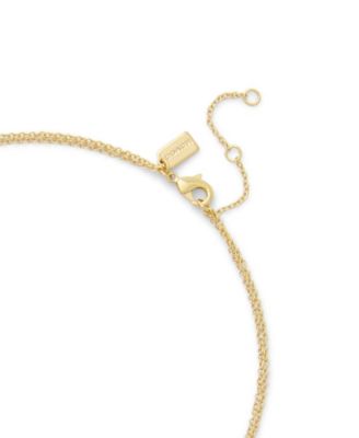 Signature Faux Stone Tea Rose Cultivated Pearl Layered Necklace