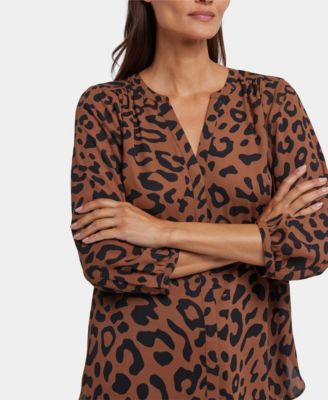 Women's Pintuck V Neck Top