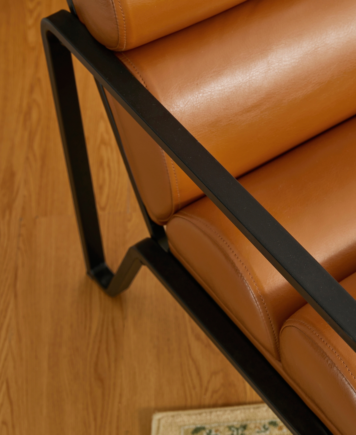 Glitzhome Set Of 2 Leatherette Modern Wavy Accent Armchair In Coffee Bea