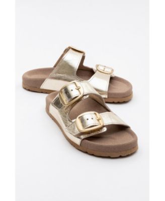 Women's Ovesta Soft Footbed Leather Slide Sandal (Women