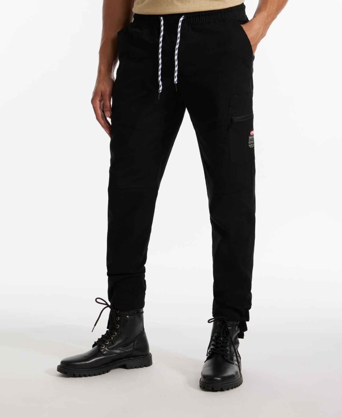 Ecko Unltd . Left Sides Cargo Jogger In Black