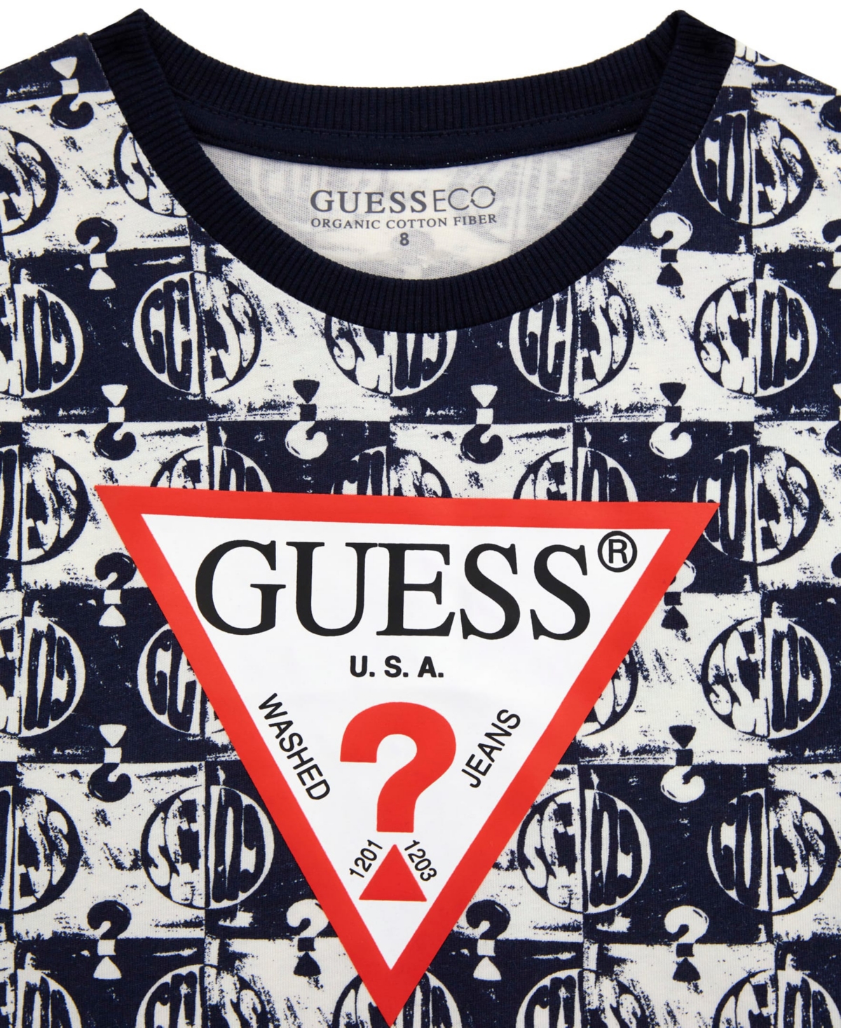 Guess Big Boys Short Sleeve T-shirt In Blue