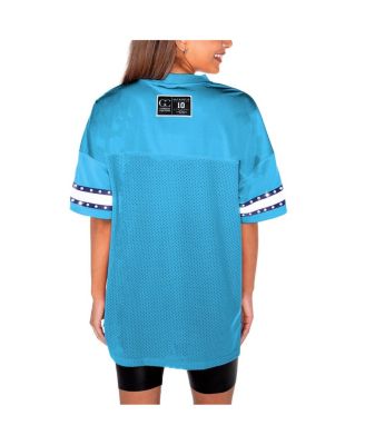 Women's Light Blue North Carolina Tar Heels Until Kickoff Rhinestone Fashion T-Shirt