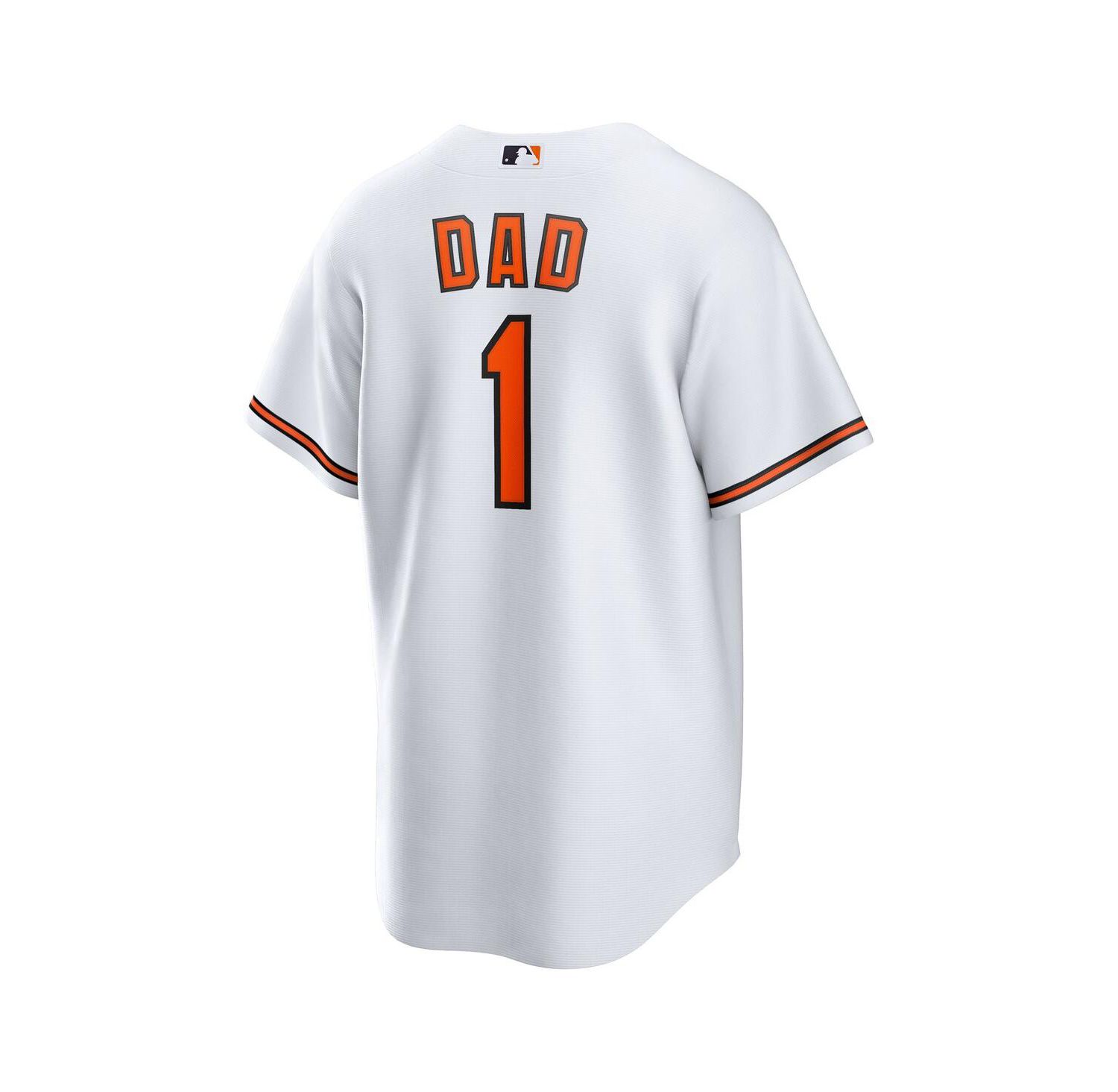 Men's White Baltimore Orioles 1 Dad Home Replica Jersey