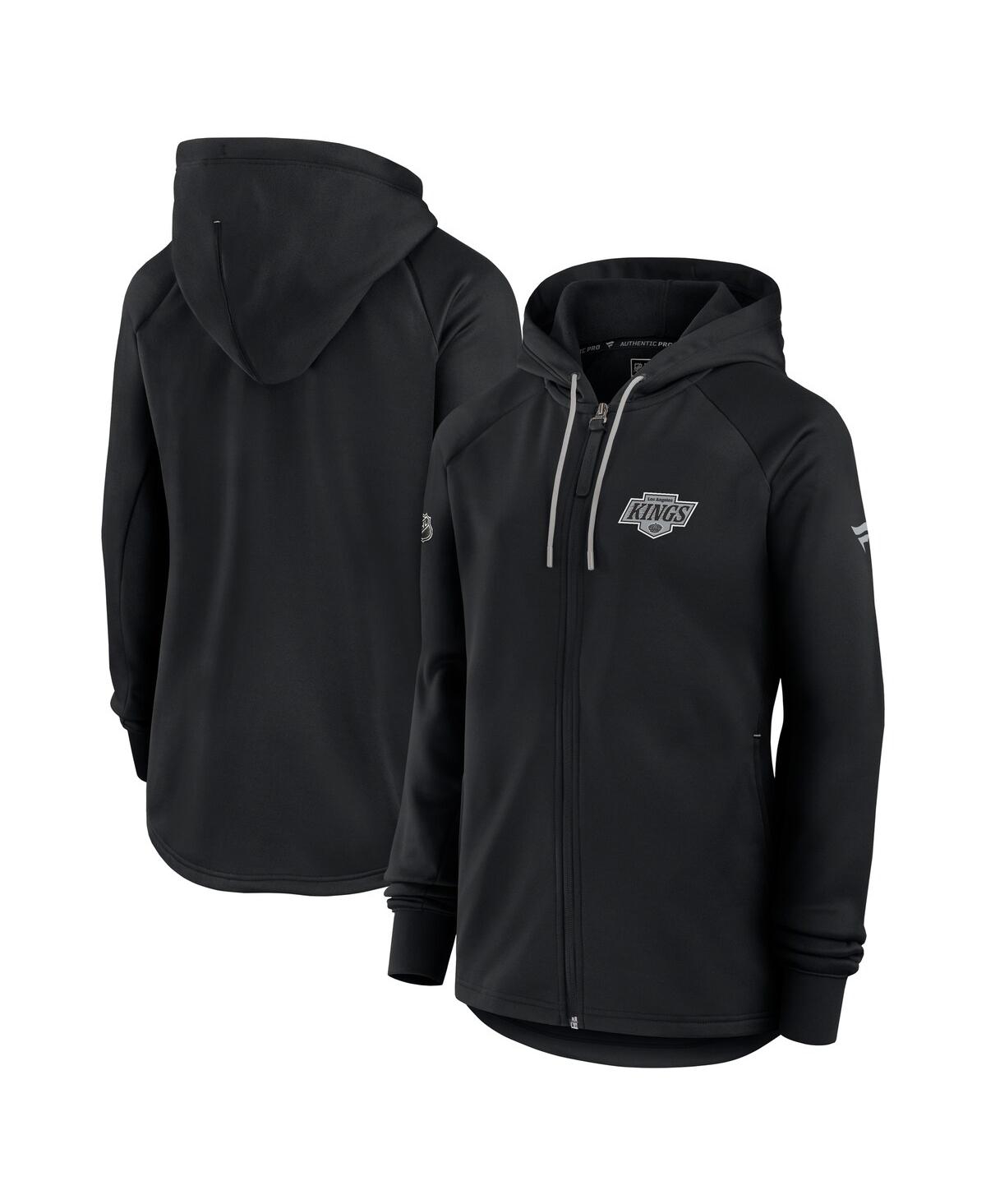 Women's Black Los Angeles Kings Authentic Pro Rink Fleece Full-Zip Jacket - Black