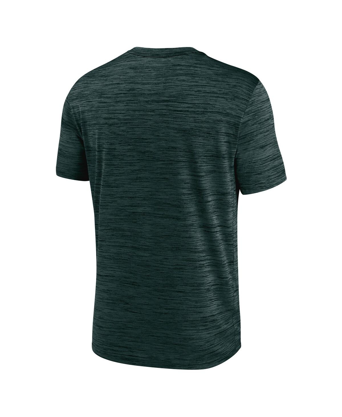 Nike Green Michigan State Spartans Velocity Baseball Wordmark Stack Performance T-shirt In Green