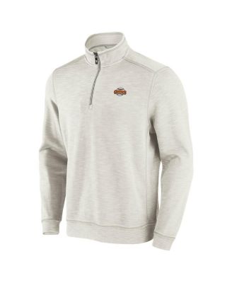 Men's Cream San Francisco Giants Sport Tobago Bay Tri-Blend Half-Zip Sweatshirt