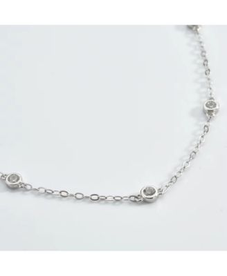 Cosmic Halo Bezel Classic Cubic Zirconia Bracelet