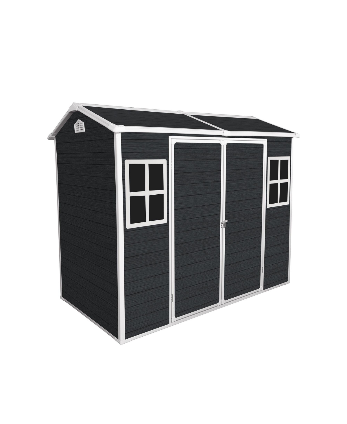 Mondawe 8x4ft Outdoor Storage Shed with Floor and 2 Windows